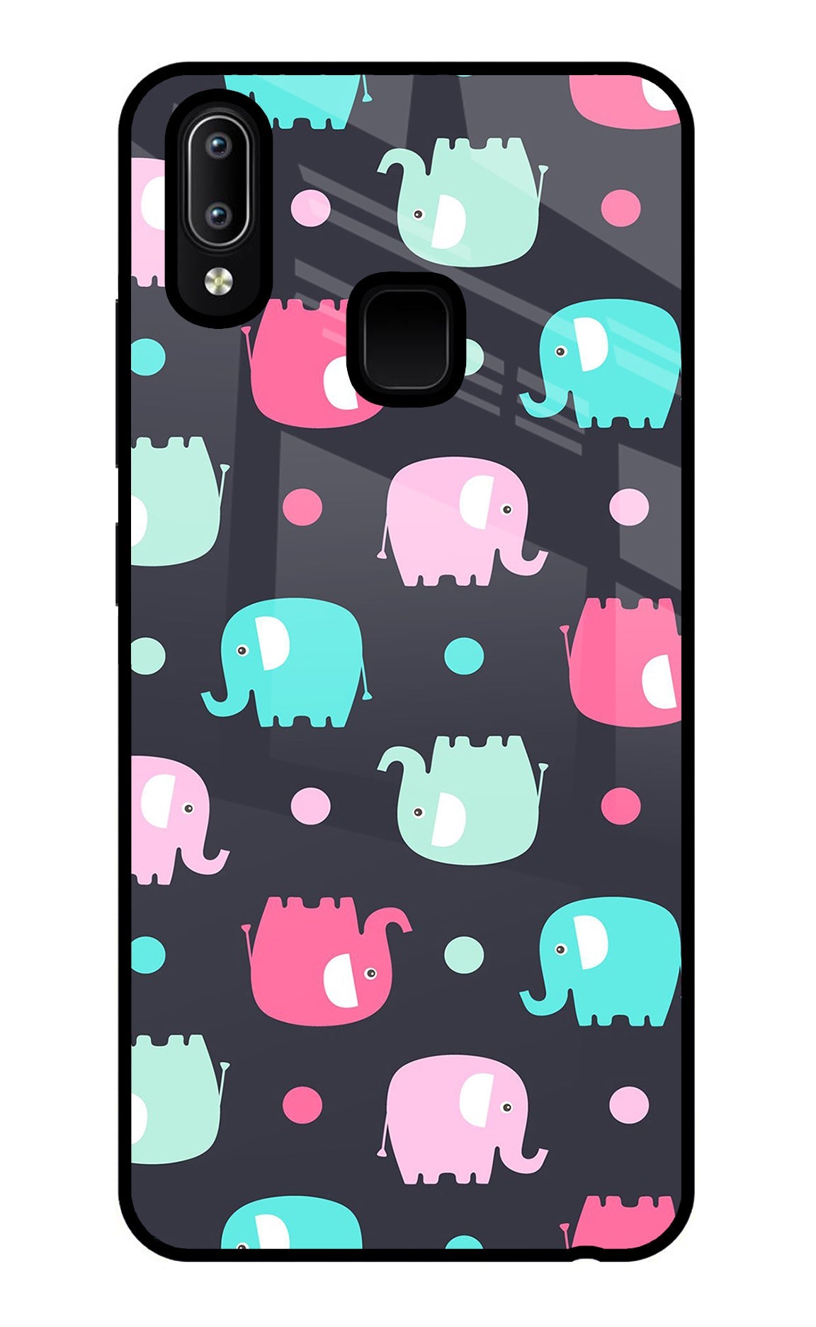 Elephants Vivo Y91/Y93/Y95 Glass Case