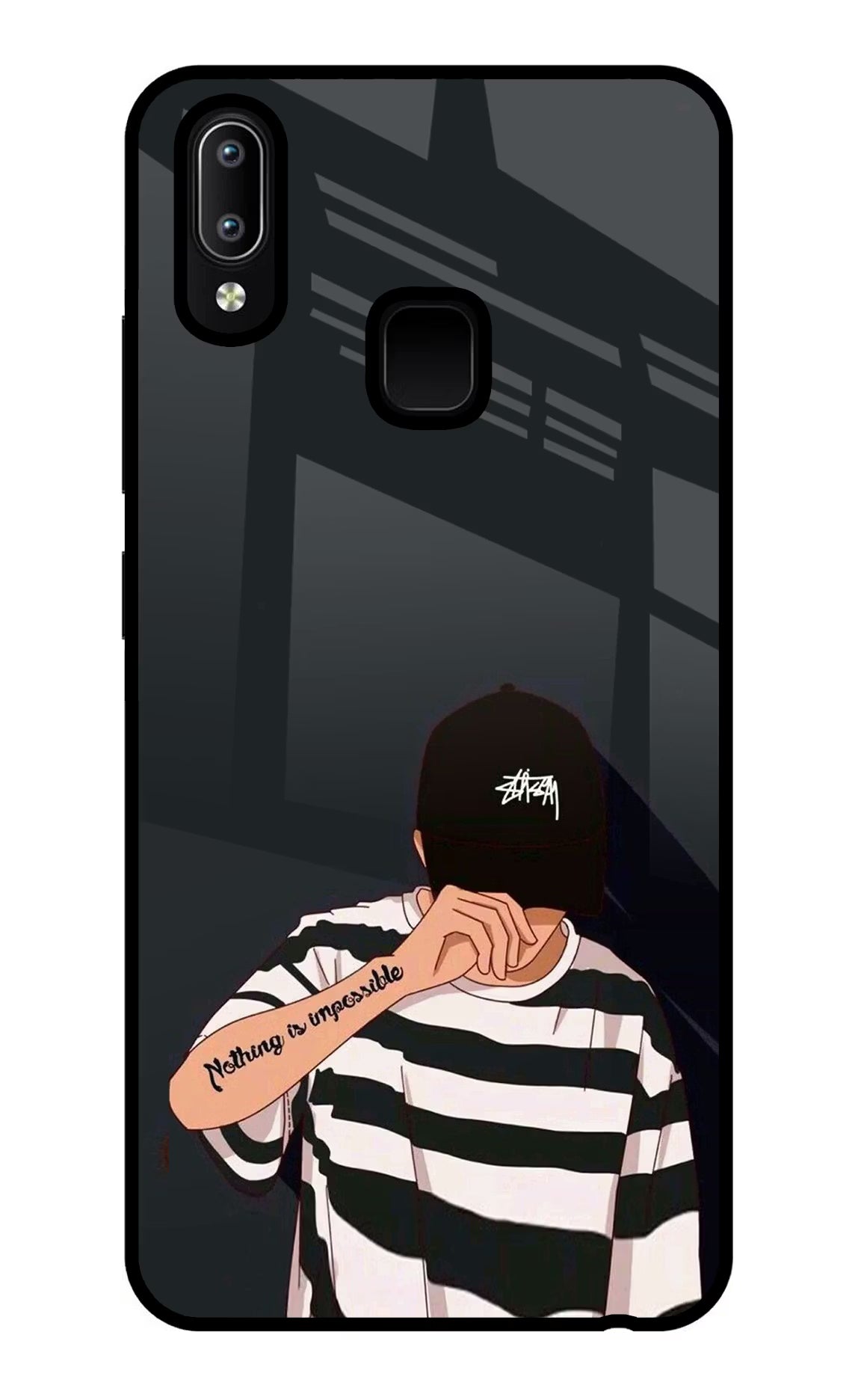 Aesthetic Boy Vivo Y91/Y93/Y95 Glass Case Back Cover by Casekaro