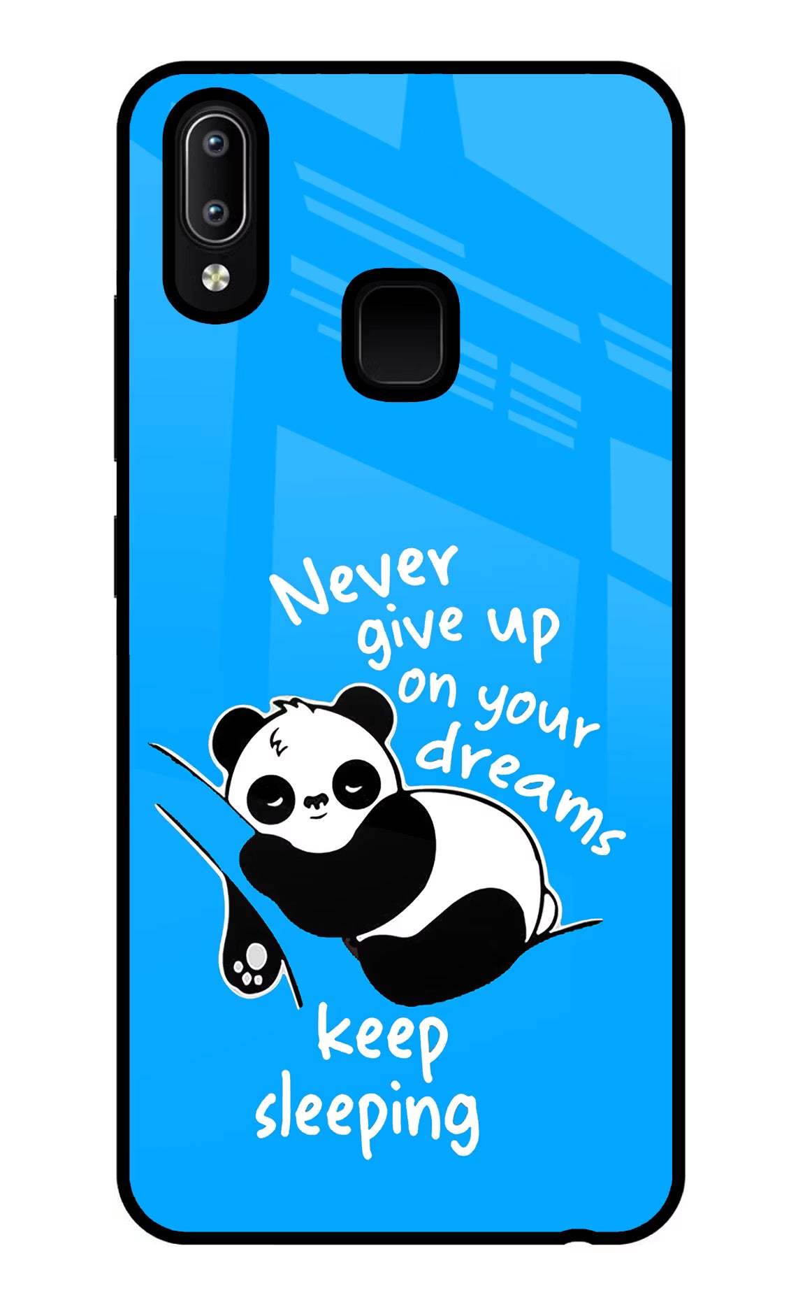 Keep Sleeping Vivo Y91/Y93/Y95 Glass Case Back Cover by Casekaro