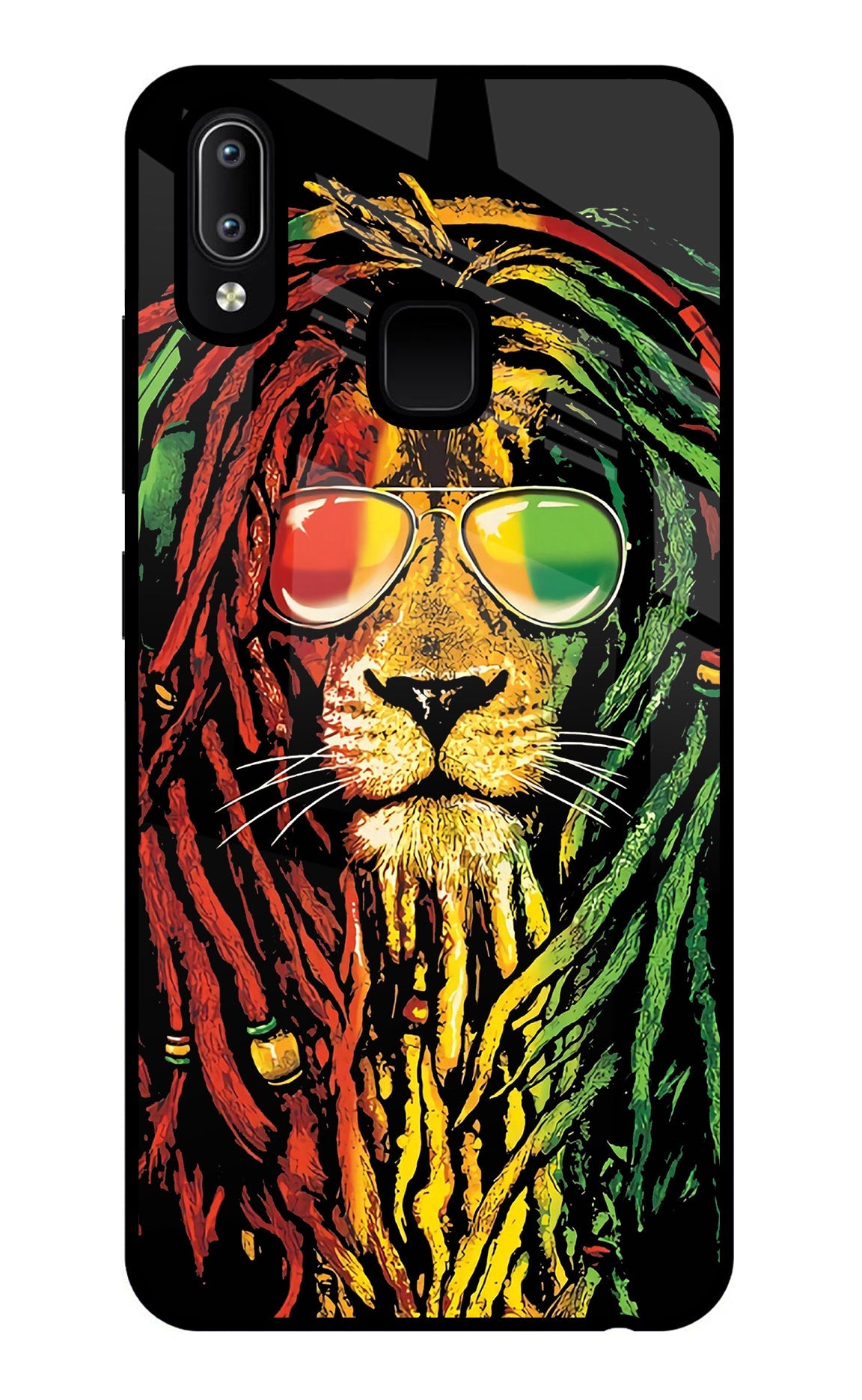 Rasta Lion Vivo Y91/Y93/Y95 Glass Case