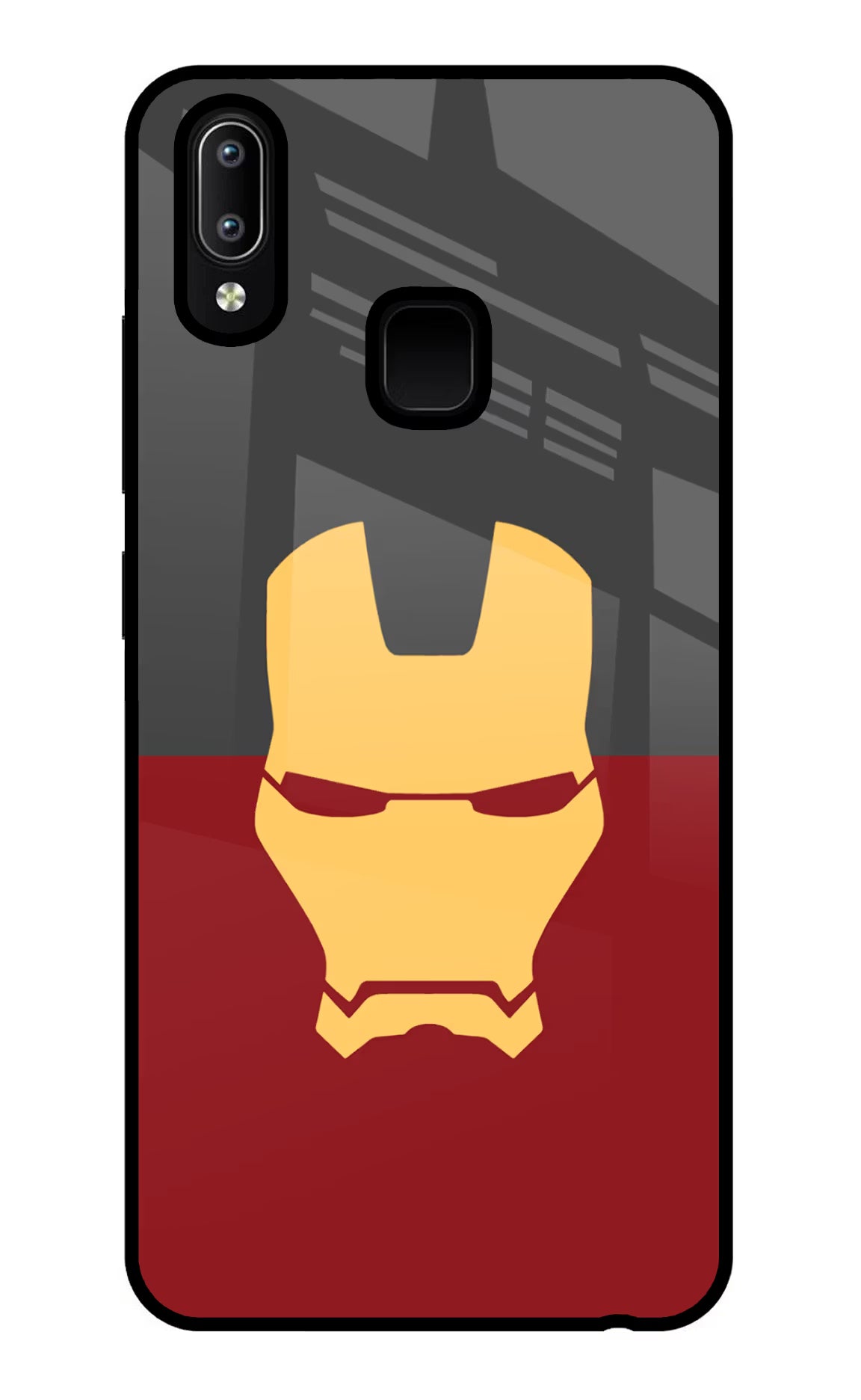 Ironman Vivo Y91/Y93/Y95 Glass Case Back Cover by Casekaro