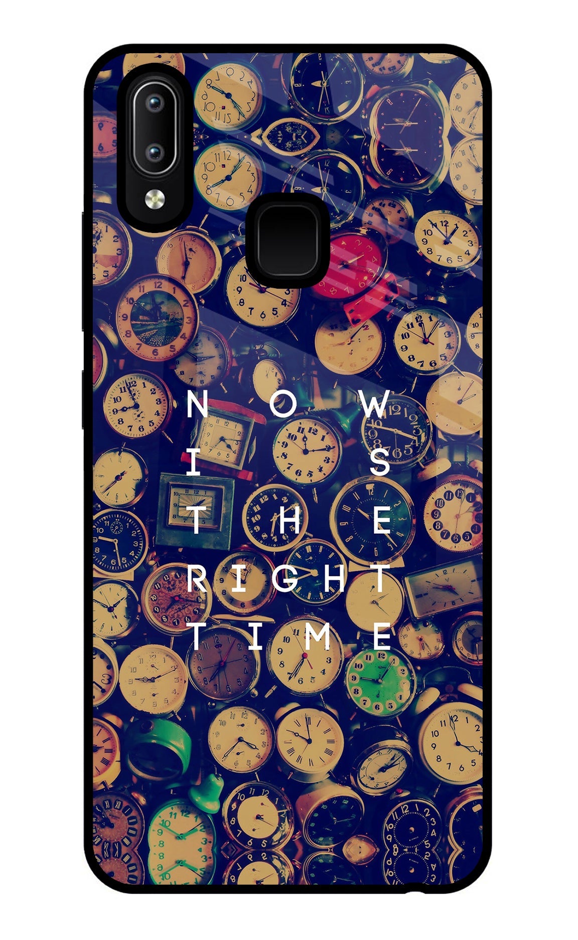 Now is the Right Time Quote Vivo Y91/Y93/Y95 Glass Case