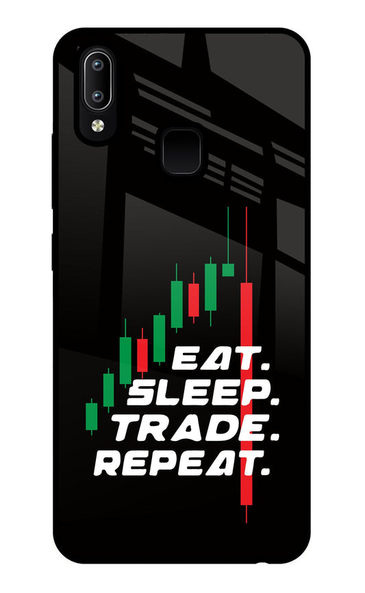 Eat Sleep Trade Repeat Vivo Y91/Y93/Y95 Glass Case