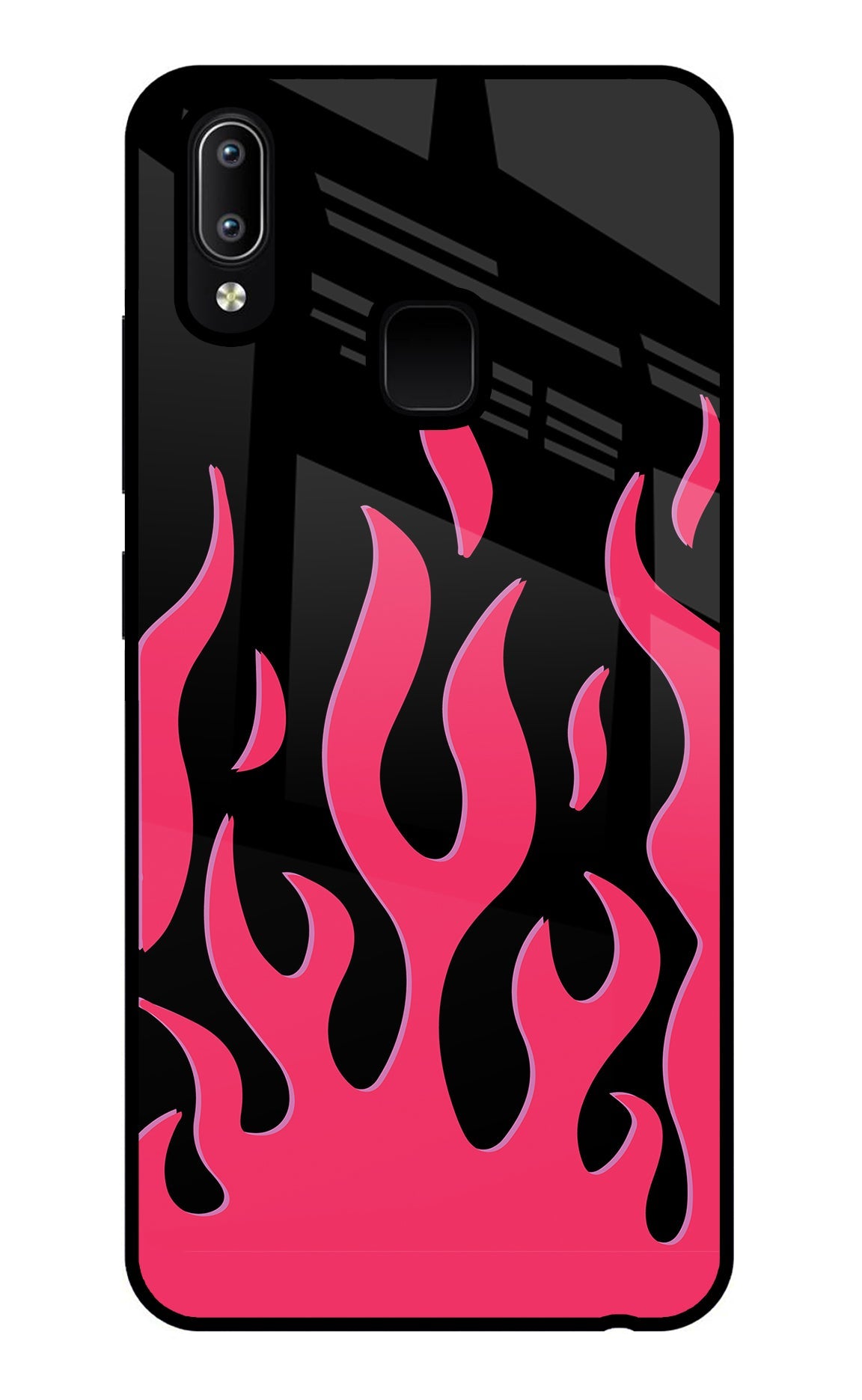 Fire Flames Vivo Y91/Y93/Y95 Glass Case