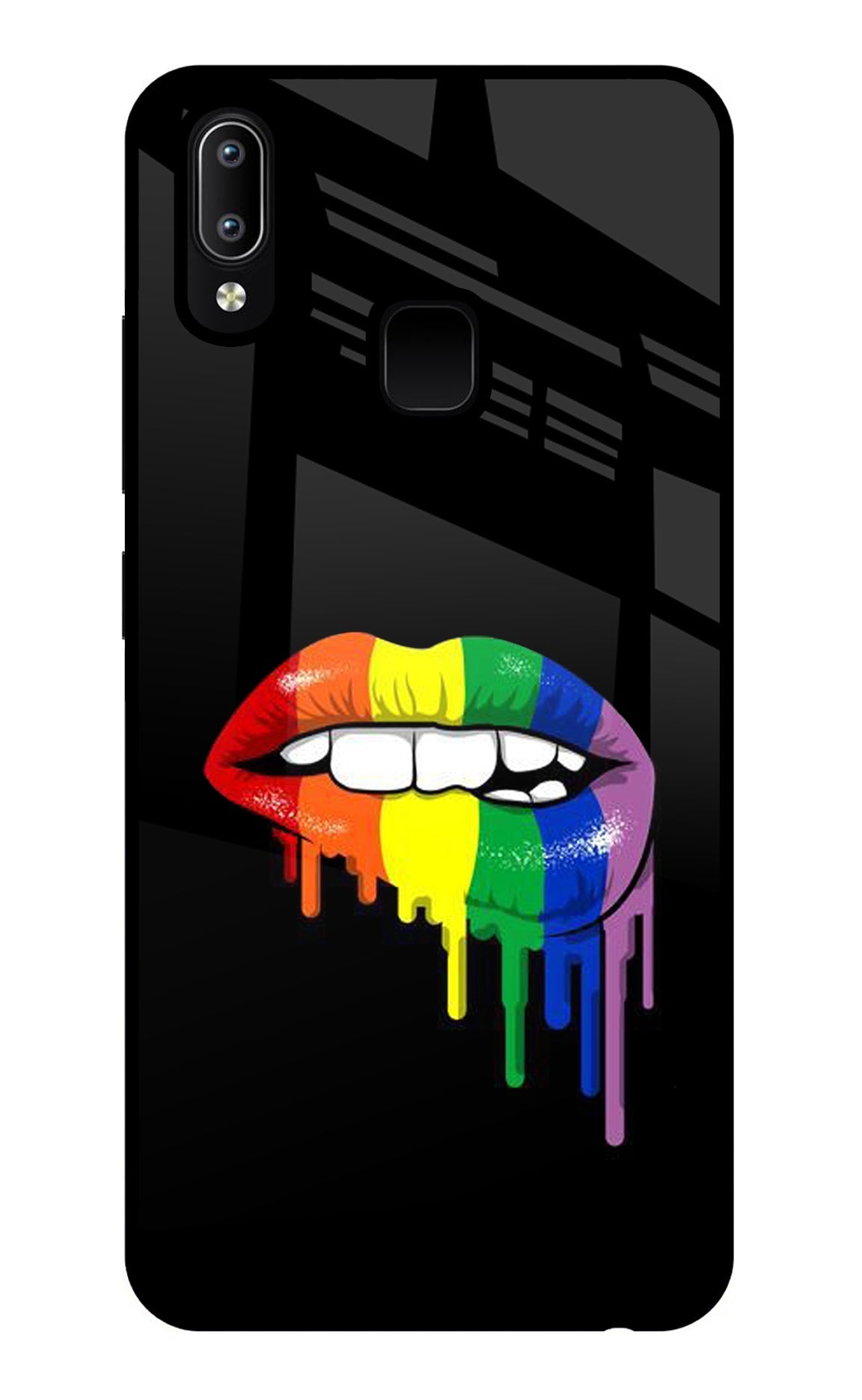 Lips Biting Vivo Y91/Y93/Y95 Glass Case