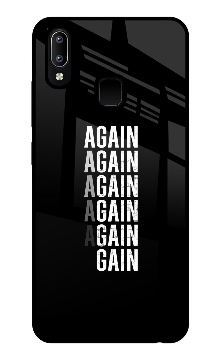 Again Again Gain Vivo Y91/Y93/Y95 Back Cover, Glass case
