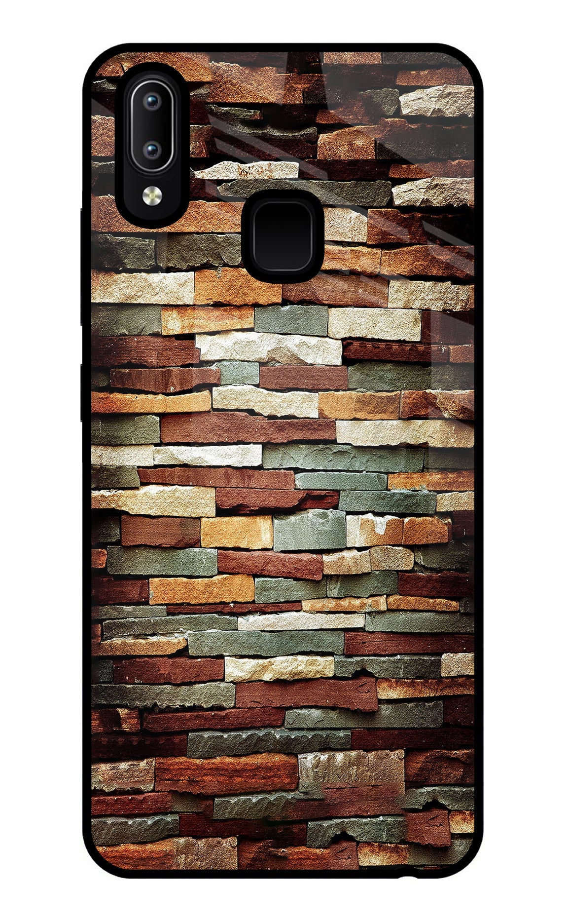 Bricks Pattern Vivo Y91/Y93/Y95 Back Cover