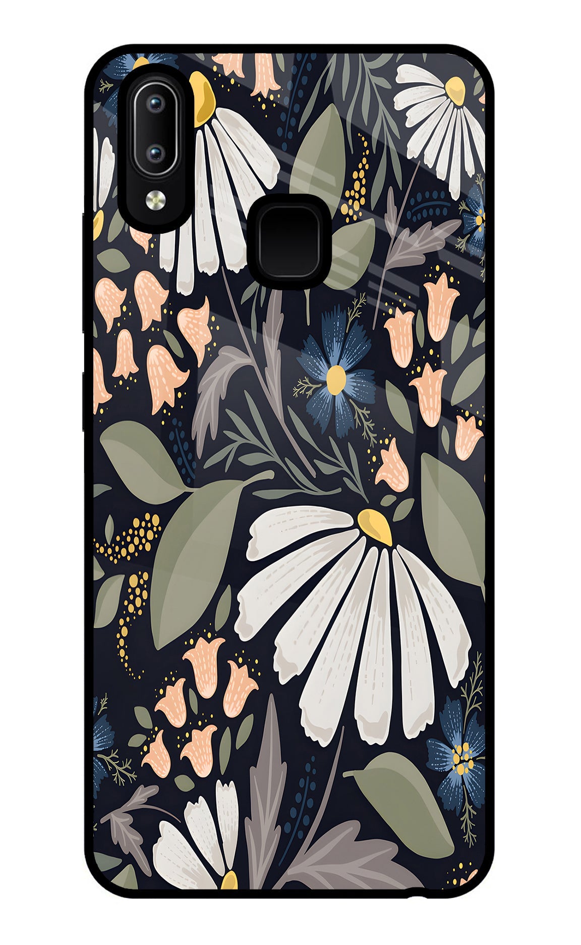 Flowers Art Vivo Y91/Y93/Y95 Glass Case