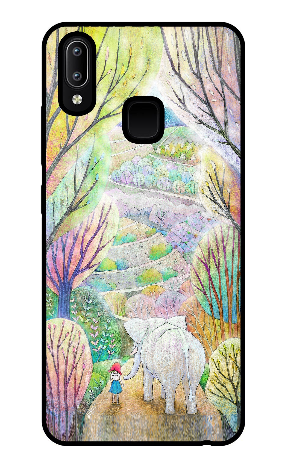 Nature Painting Vivo Y91/Y93/Y95 Glass Case