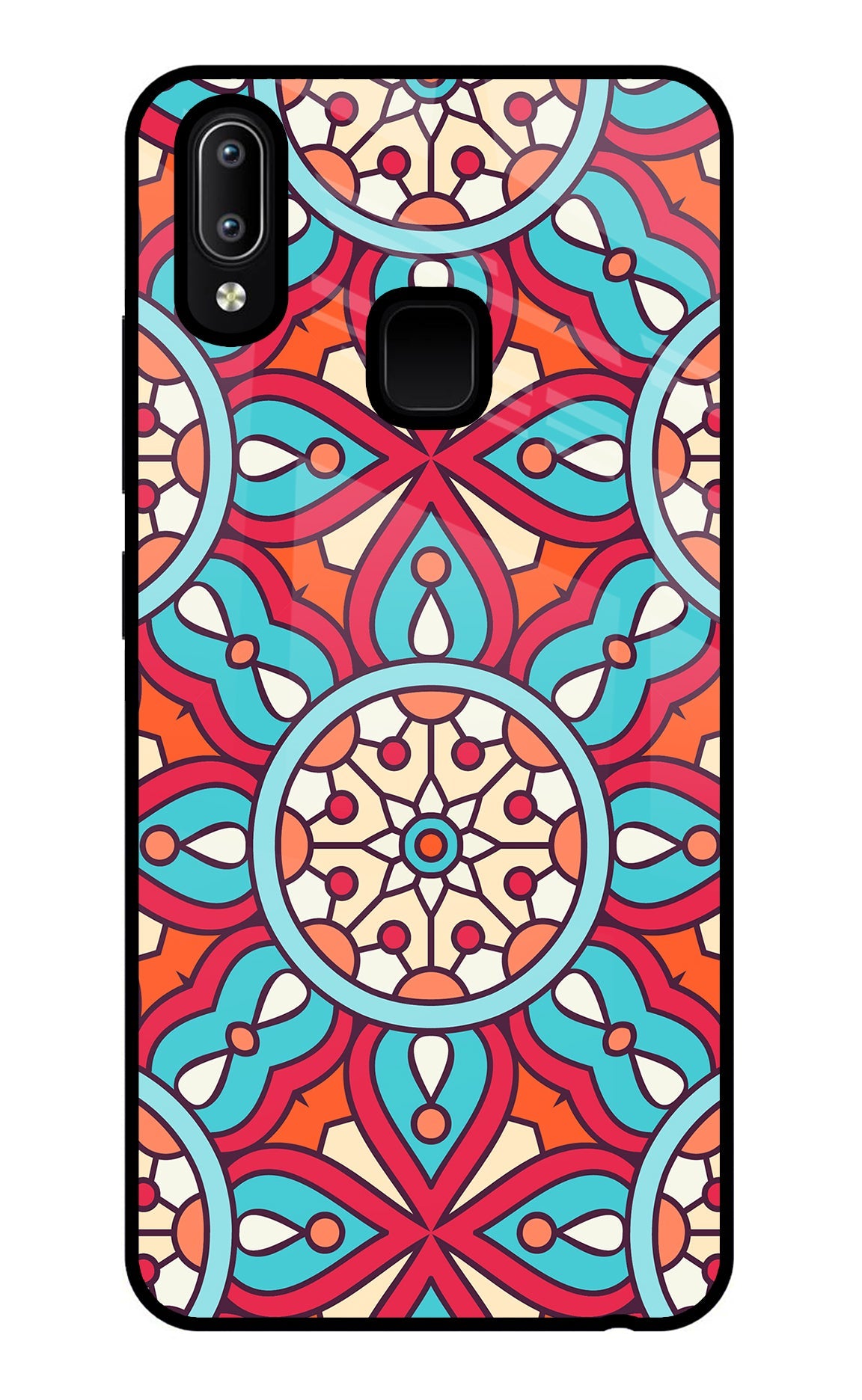 Mandala Geometric Vivo Y91/Y93/Y95 Glass Case