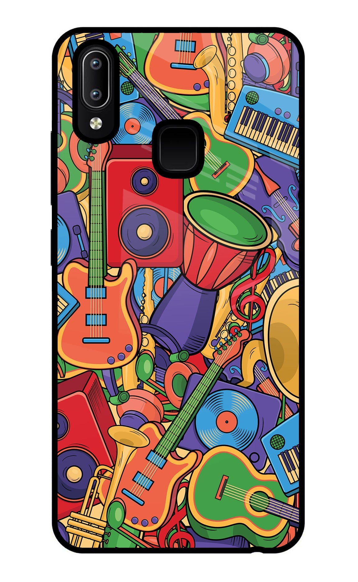 Music Instrument Doodle Vivo Y91/Y93/Y95 Back Cover