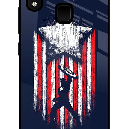 Captain America Marvel Art Vivo Y91/Y93/Y95 Glass Case