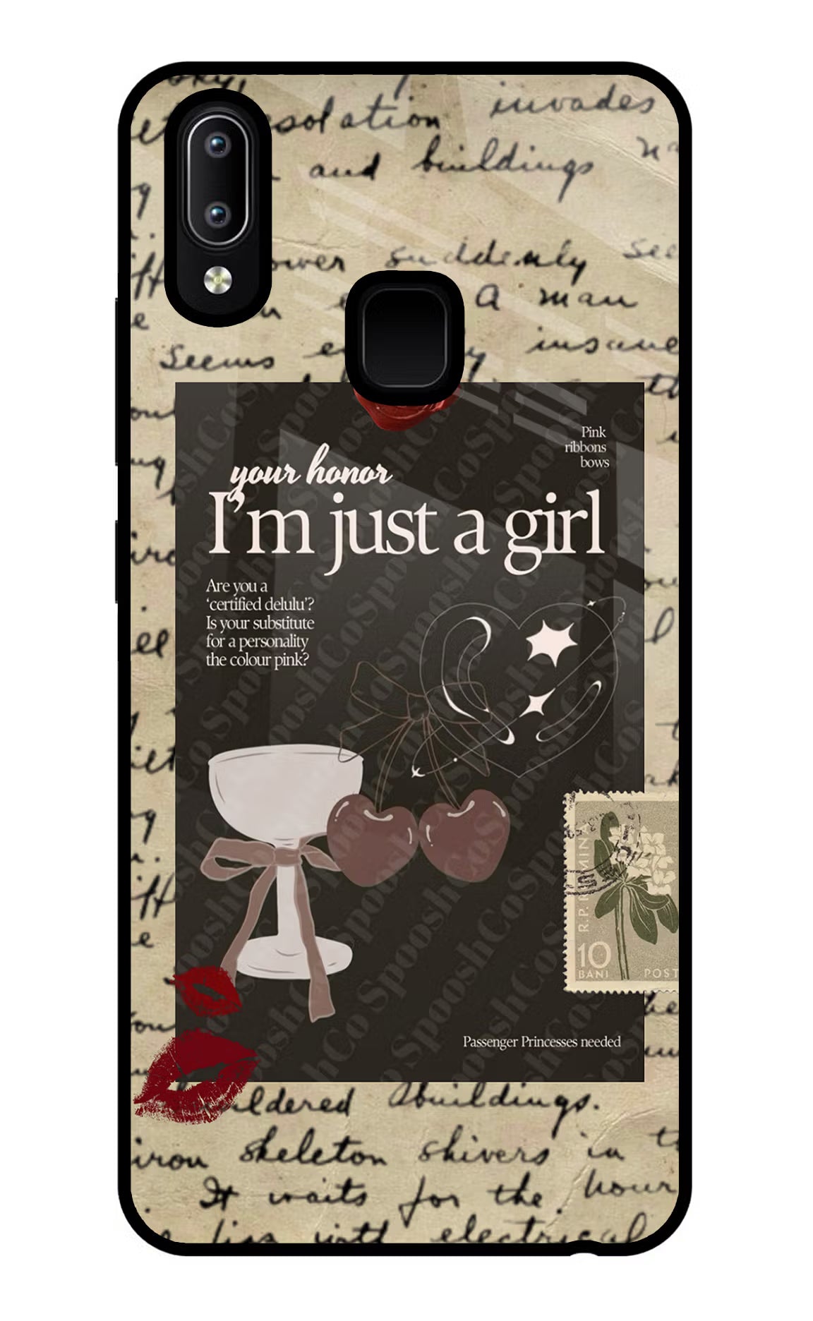 I am just a girl Vivo Y91/Y93/Y95 Glass Case