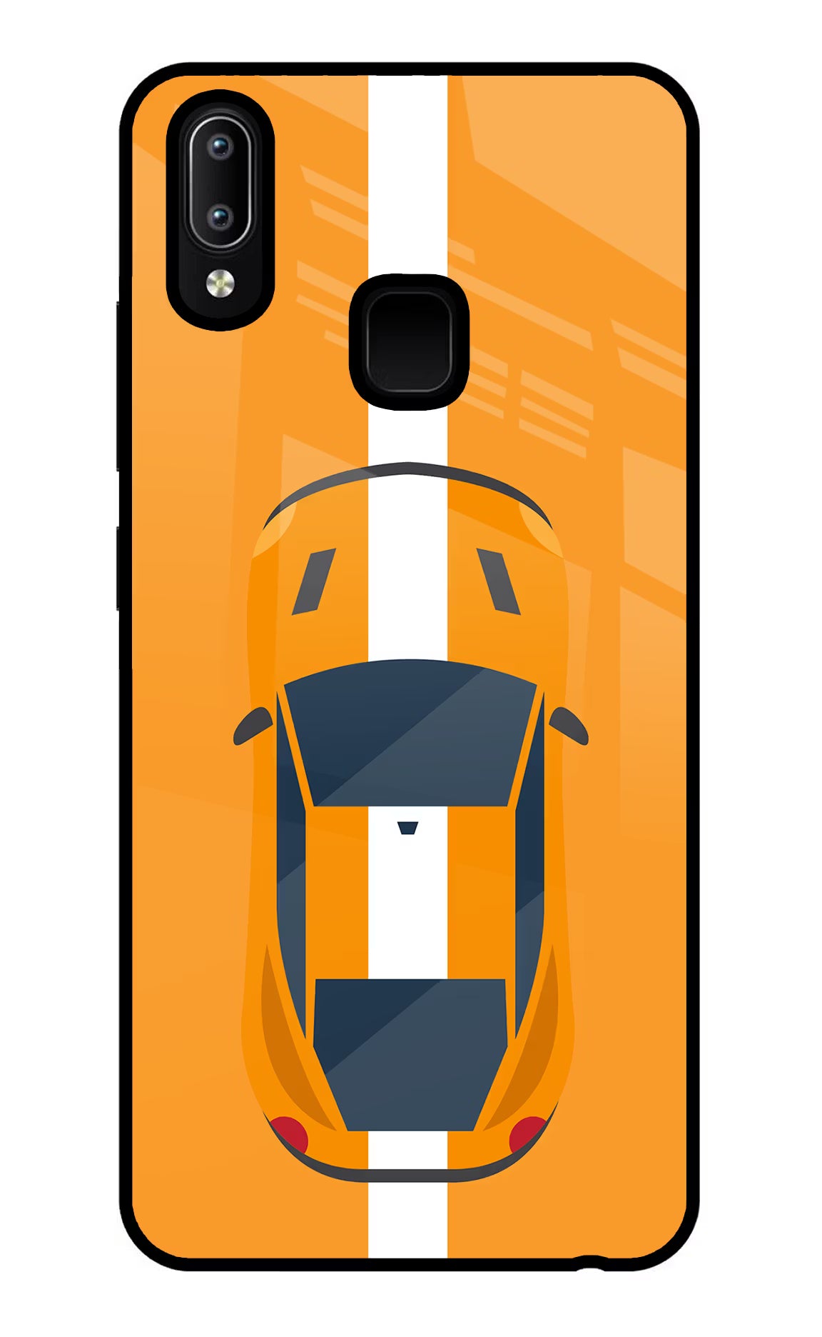 Highway Pursuit Vivo Y91/Y93/Y95 Glass Case Back Cover by Casekaro