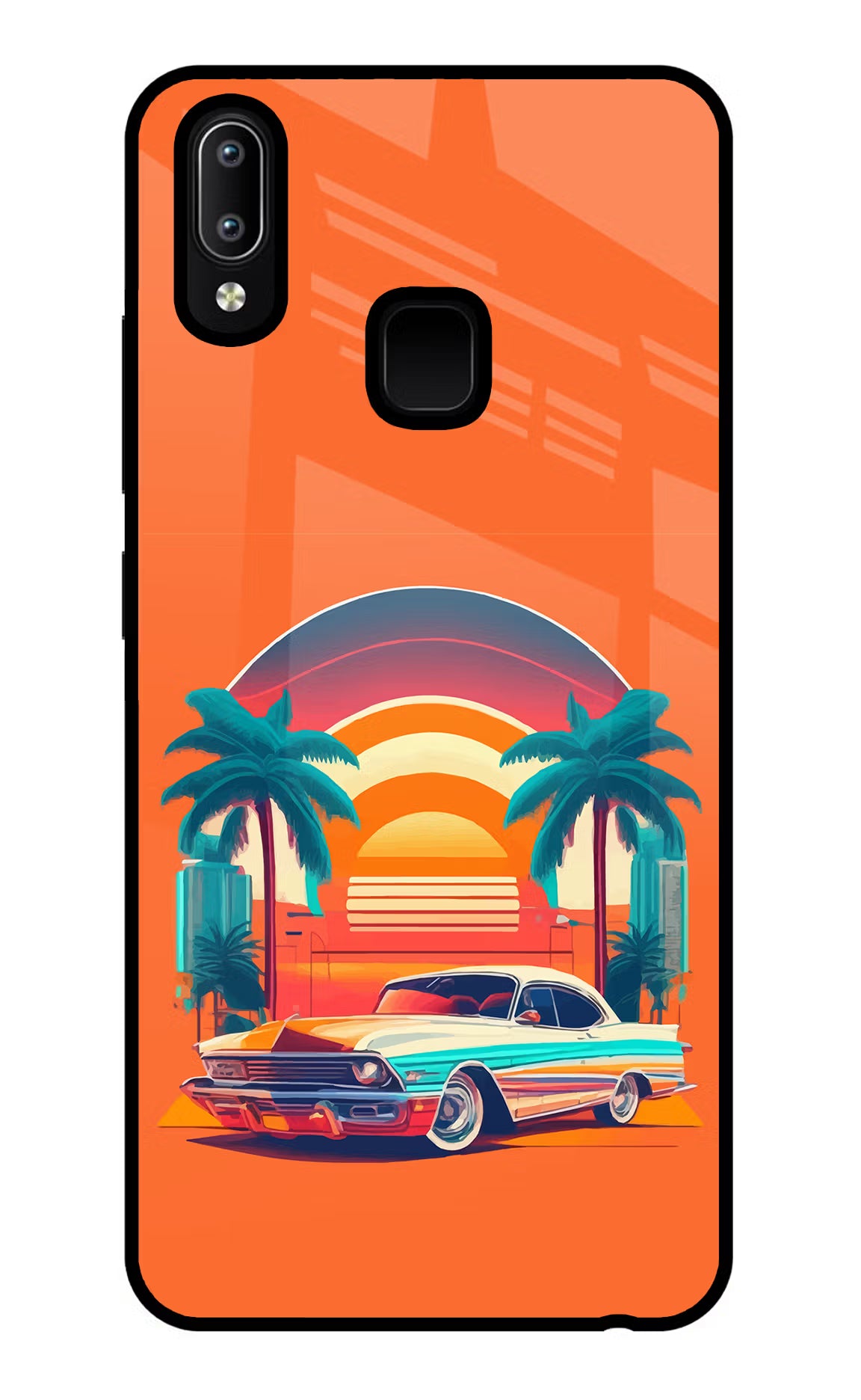 Palm Drive 80s Vivo Y91/Y93/Y95 Glass Case