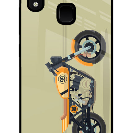 Vertical Speedster Vivo Y91/Y93/Y95 Glass Case