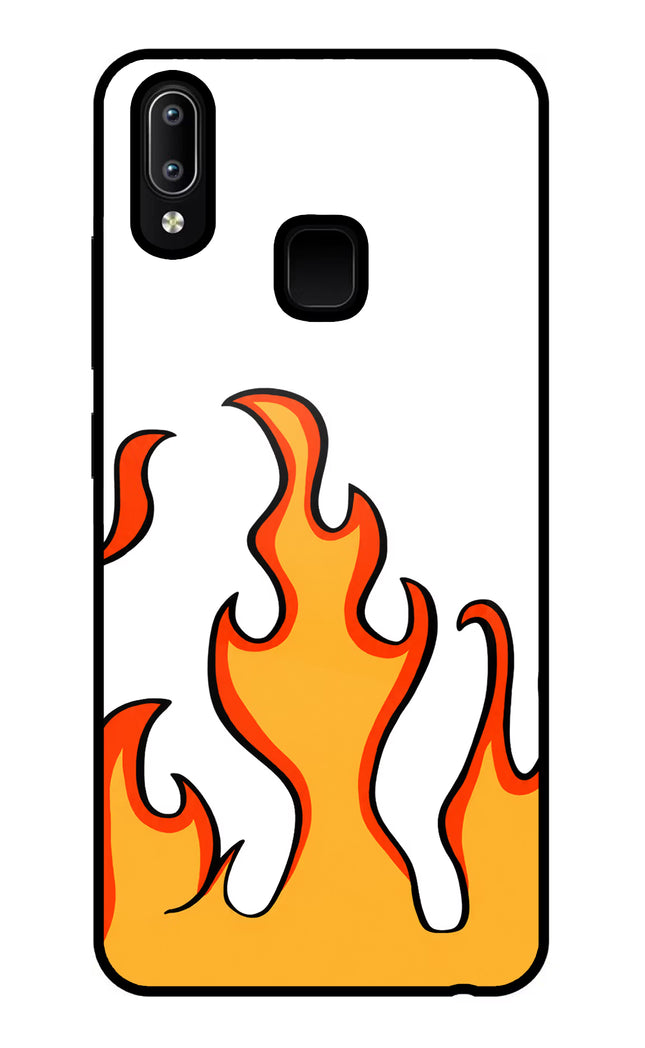 Fired Up – White Vivo Y91/Y93/Y95 Glass Case