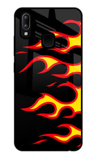 Side Sweep Flames Vivo Y91/Y93/Y95 Glass Case