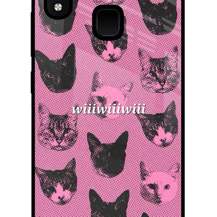 Pink Cats Vivo Y91/Y93/Y95 Glass Case
