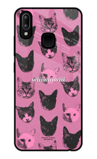 Pink Cats Vivo Y91/Y93/Y95 Glass Case