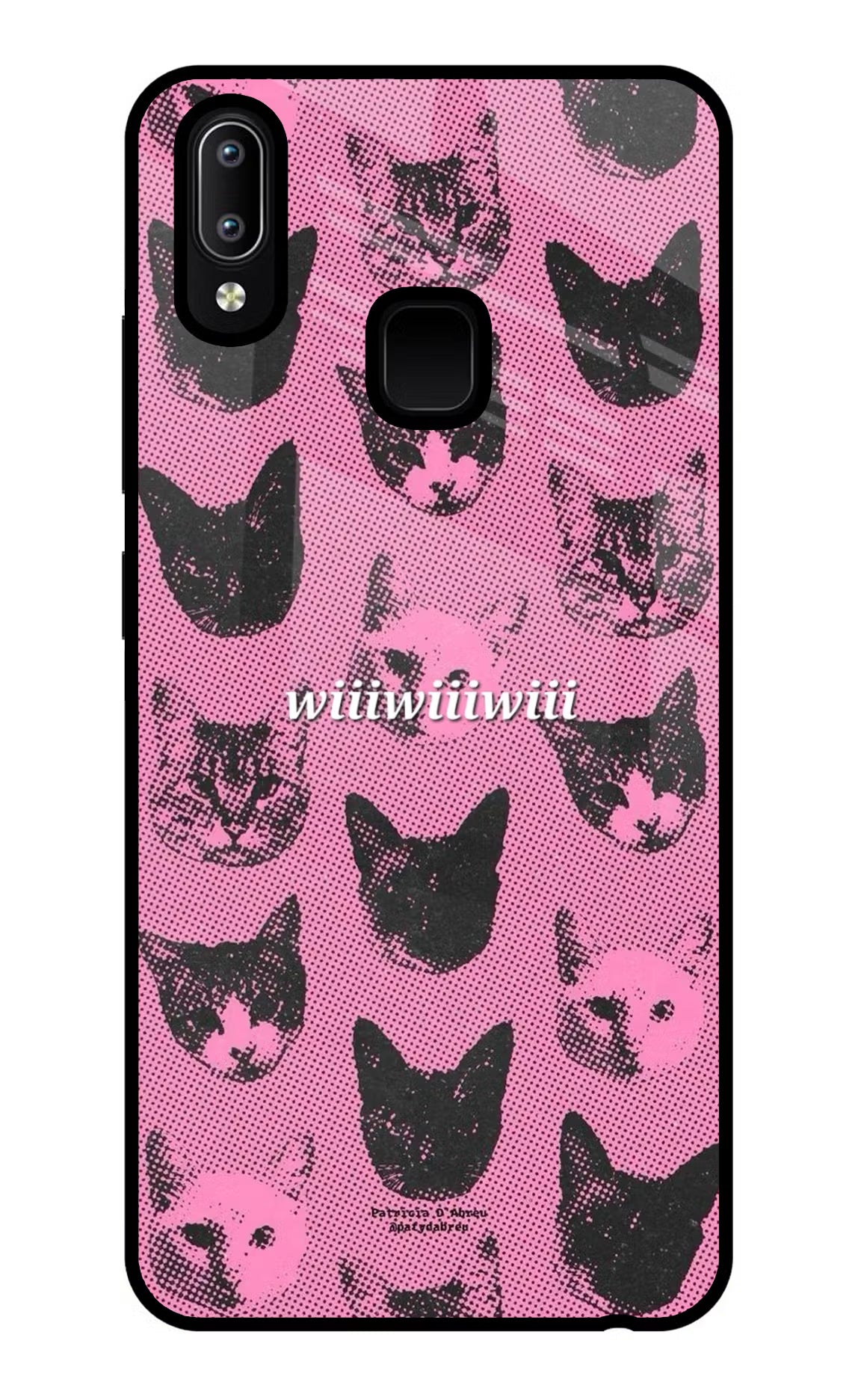 Pink Cats Vivo Y91/Y93/Y95 Glass Case