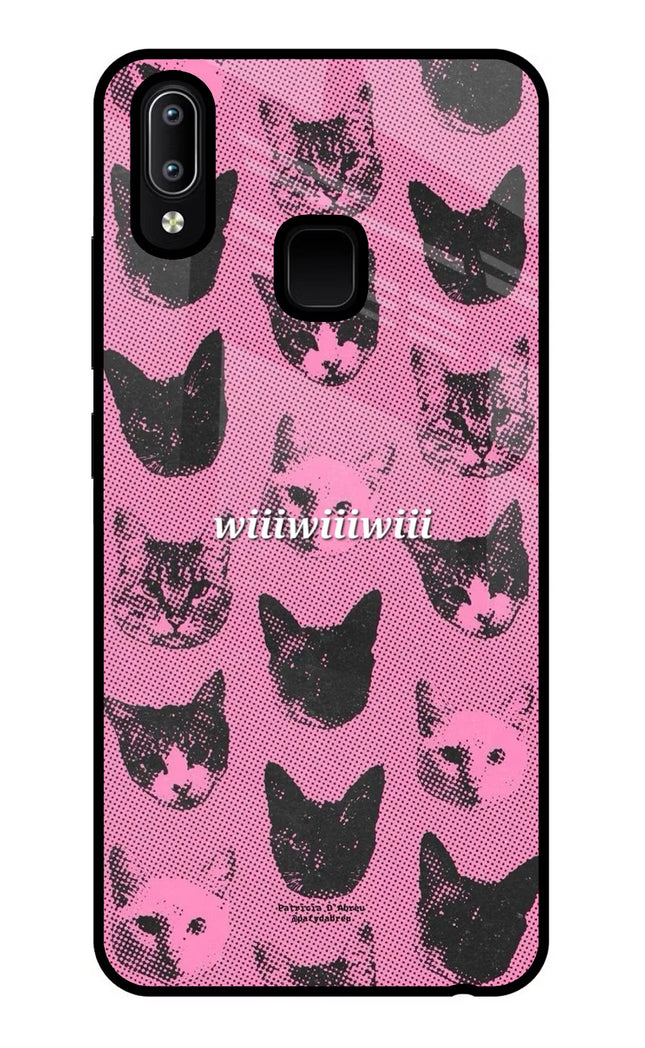 Pink Cats Vivo Y91/Y93/Y95 Glass Case