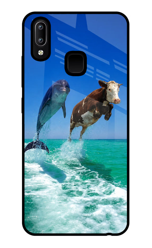 Dolphin vs Cow Vivo Y91/Y93/Y95 Glass Case