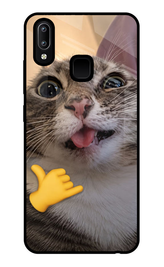Silly Cat Call Vivo Y91/Y93/Y95 Glass Case