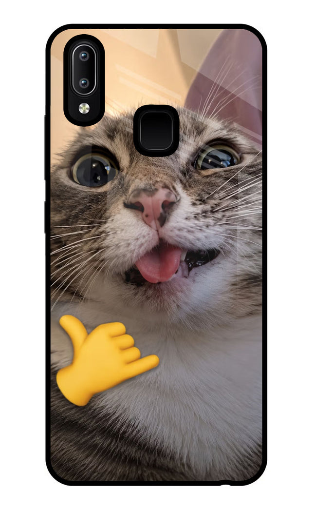 Silly Cat Call Vivo Y91/Y93/Y95 Glass Case