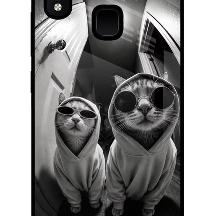 Hood Cats Vivo Y91/Y93/Y95 Glass Case