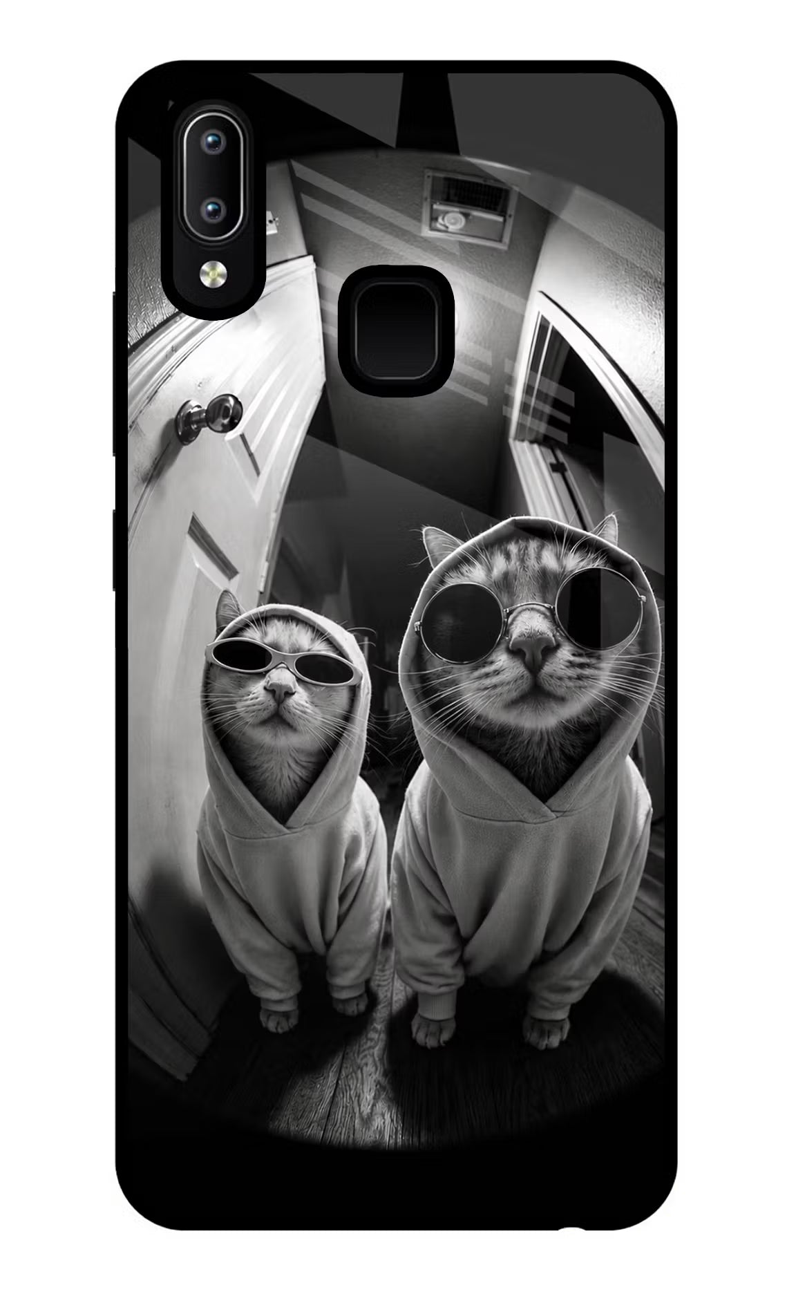 Hood Cats Vivo Y91/Y93/Y95 Glass Case