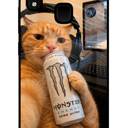 Gamer Cat Energy Vivo Y91/Y93/Y95 Glass Case
