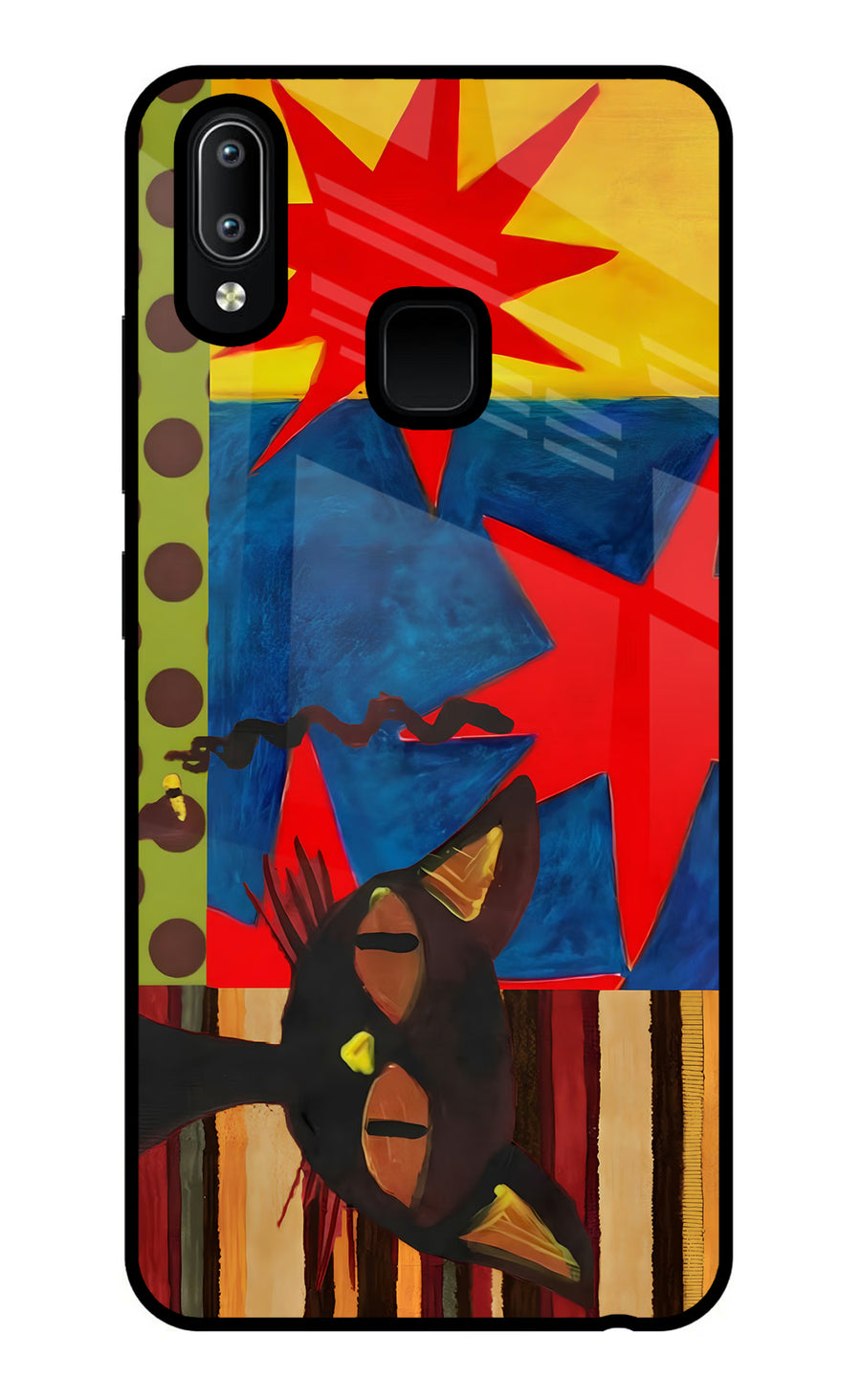 Pop Cat Vivo Y91/Y93/Y95 Back Cover, Glass case
