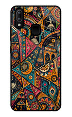 Folk Print Vivo Y91/Y93/Y95 Glass Case