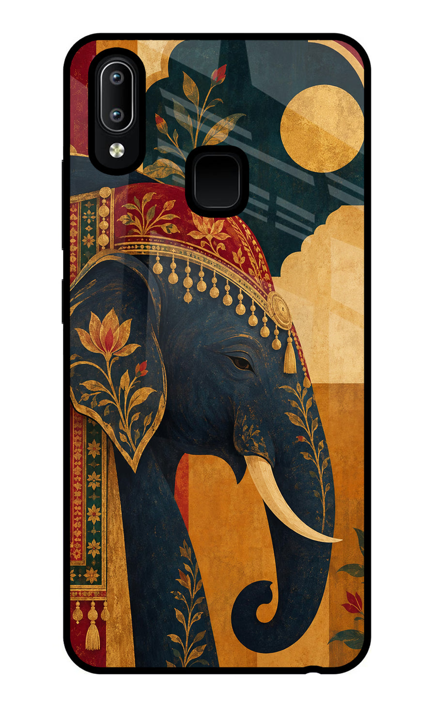 Royal Elephant Vivo Y91/Y93/Y95 Back Cover, Glass case