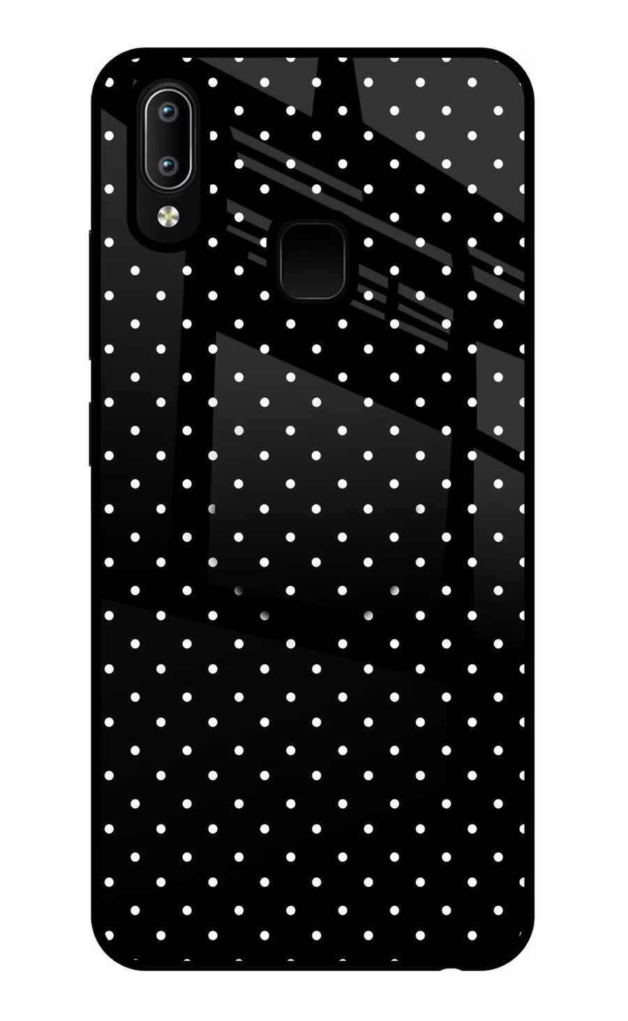 White Dots Vivo Y91/Y93/Y95 Pop Case, Glass case