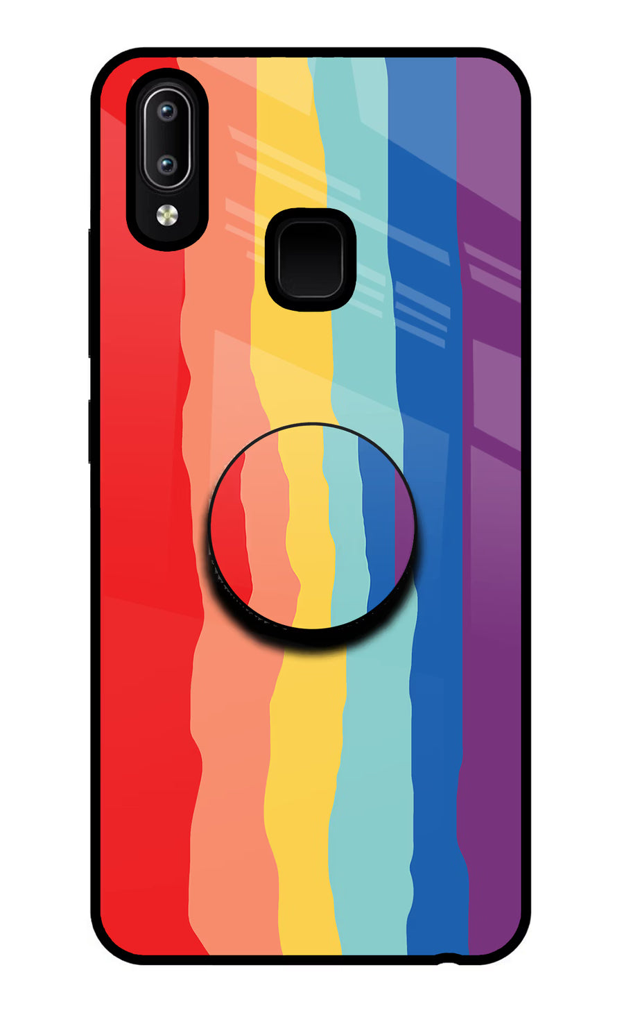 Rainbow Vivo Y91/Y93/Y95 Pop Case, Glass case