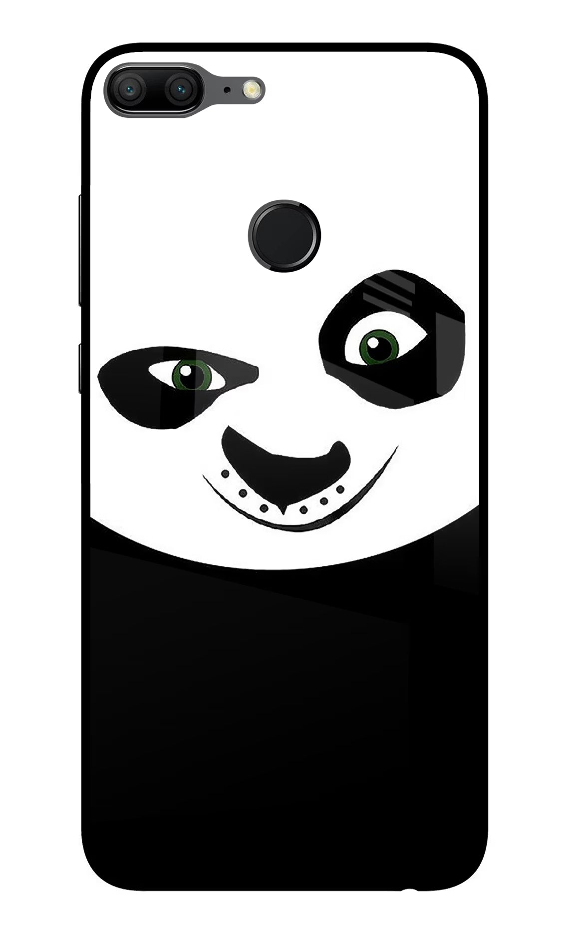 Panda Honor 9 Lite Glass Case Back Cover by Casekaro