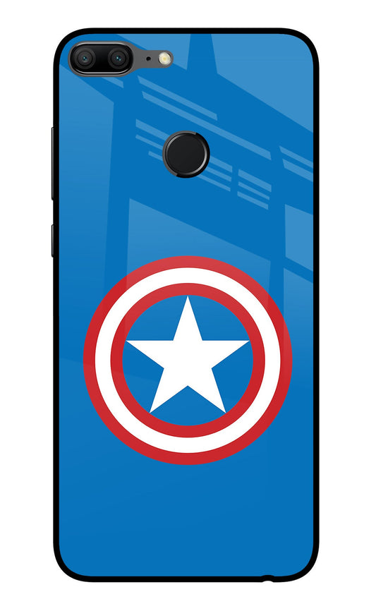 Captain America Logo Honor 9 Lite Glass Case