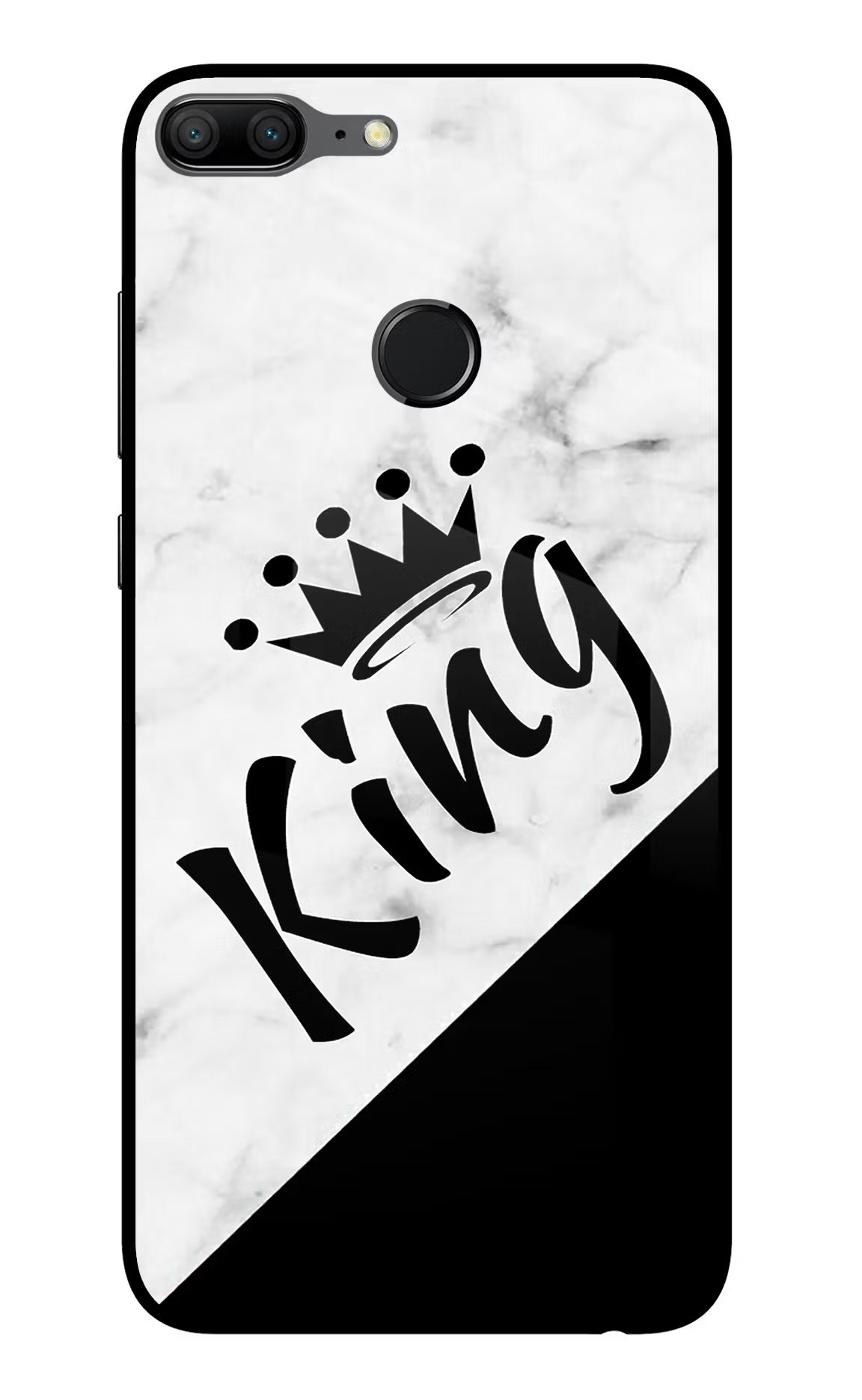 King Honor 9 Lite Glass Case Back Cover by Casekaro