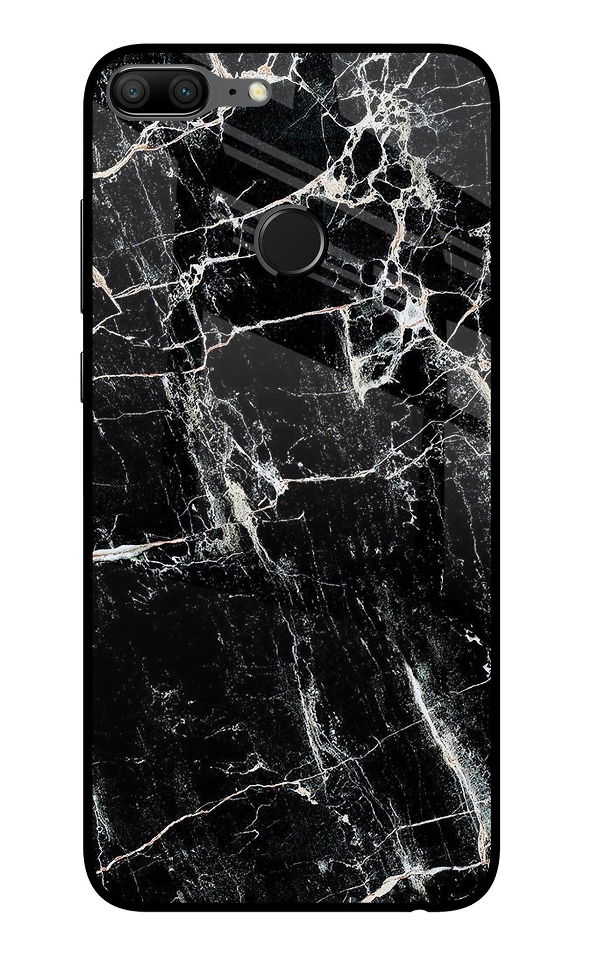 Black Marble Texture Honor 9 Lite Back Cover