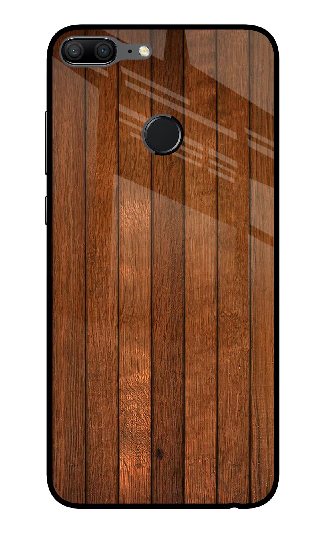 Wooden Artwork Bands Honor 9 Lite Glass Case Back Cover by Casekaro