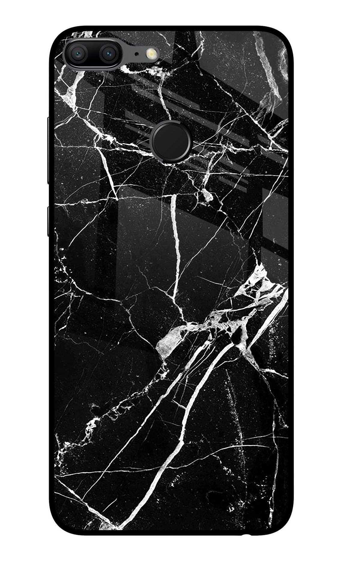 Black Marble Pattern Honor 9 Lite Back Cover