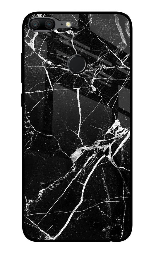Black Marble Pattern Honor 9 Lite Glass Case