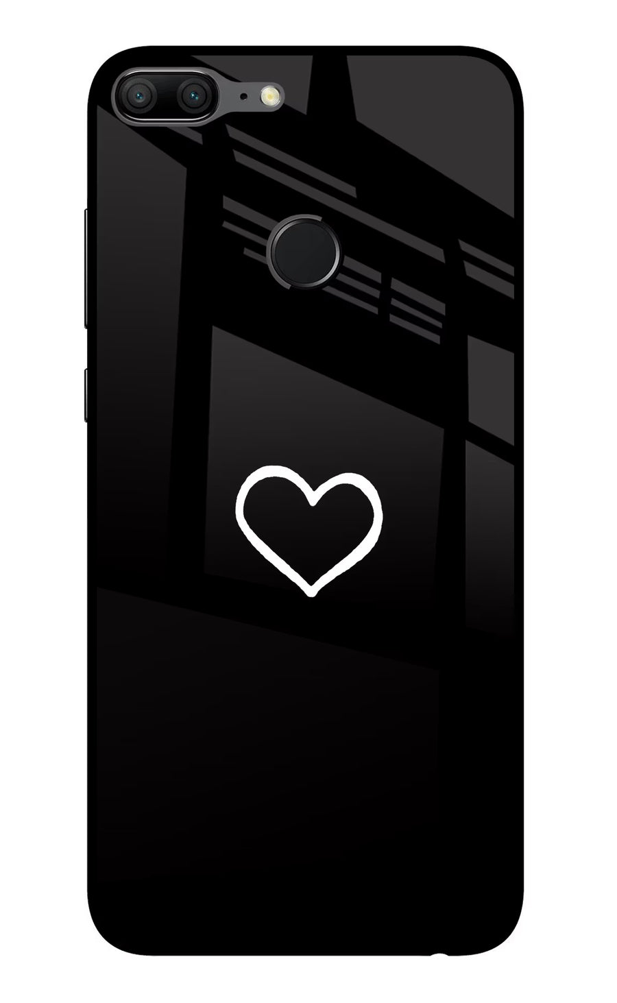 Heart Honor 9 Lite Back Cover, Glass case
