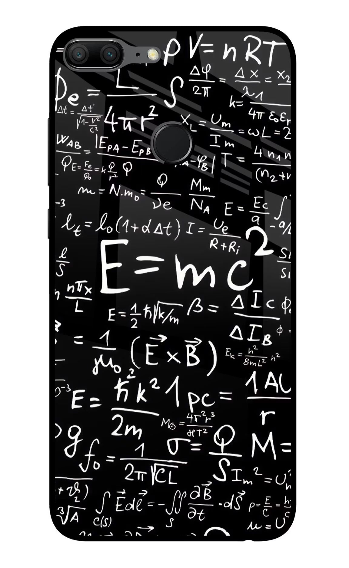 Physics Formula Honor 9 Lite Glass Case Back Cover by Casekaro