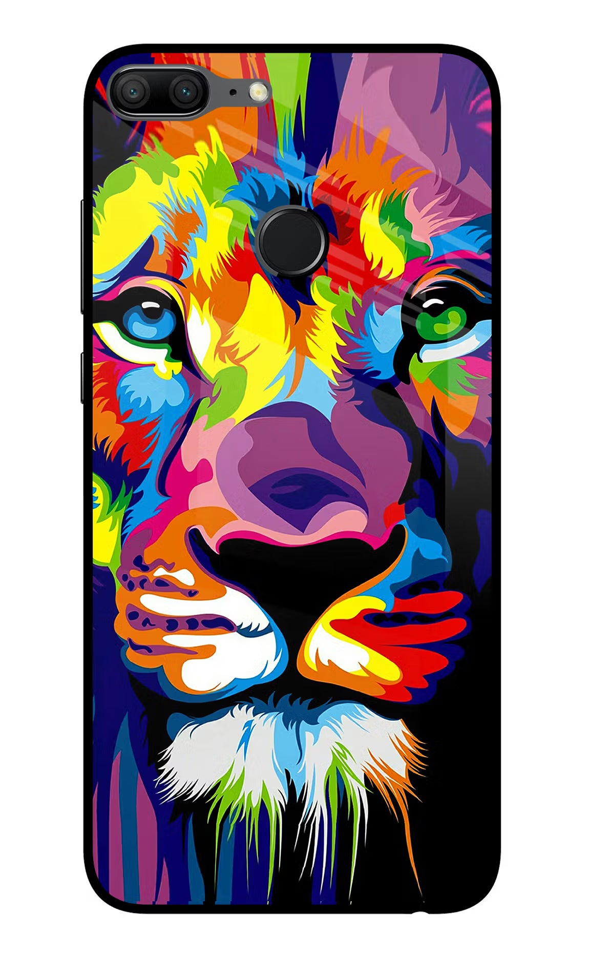 Lion Honor 9 Lite Glass Case Back Cover by Casekaro