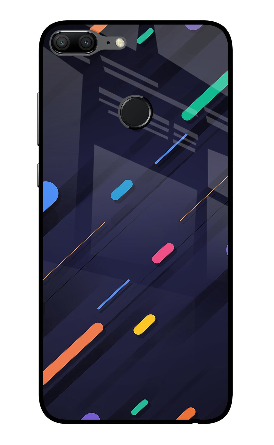 Abstract Design Honor 9 Lite Glass Case