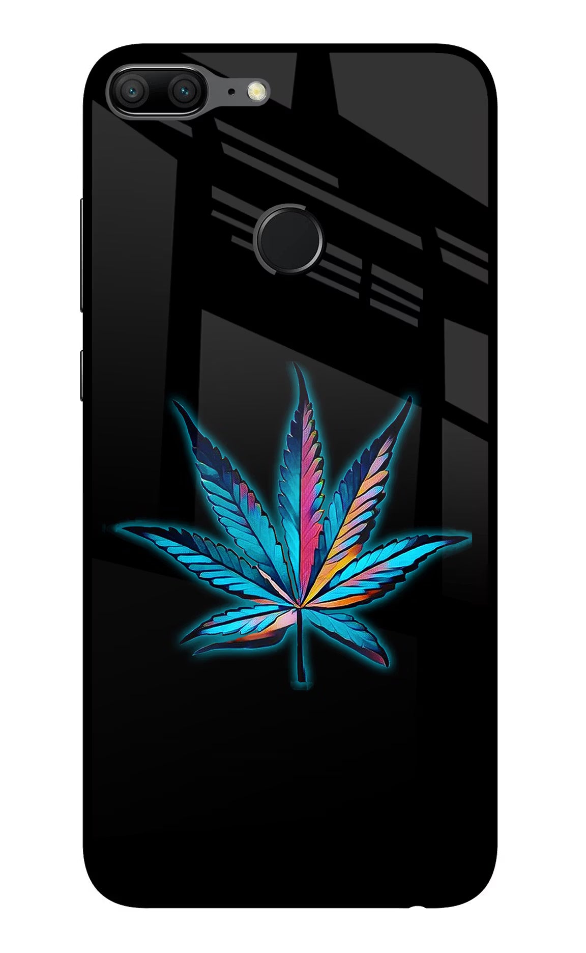 Weed Honor 9 Lite Glass Case Back Cover by Casekaro