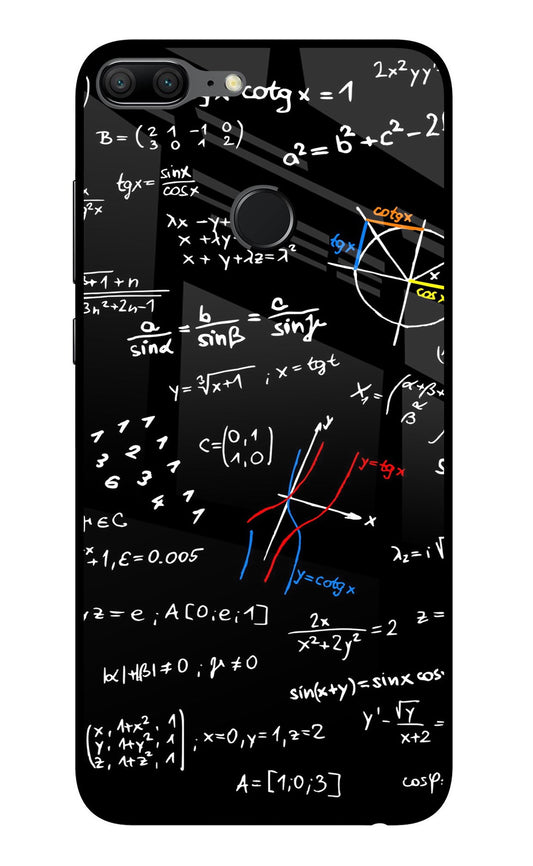 Mathematics Formula Honor 9 Lite Glass Case